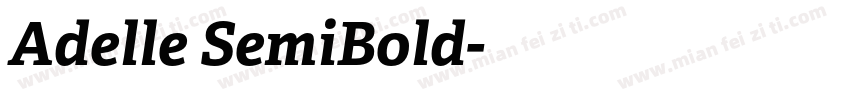 Adelle SemiBold字体转换